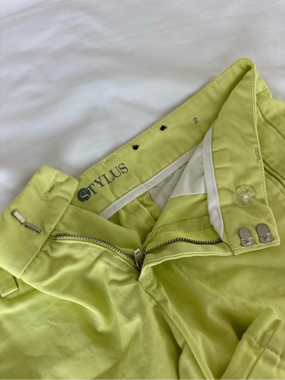 Stylus Lime Green/Yellow Women’s Cotton Shorts